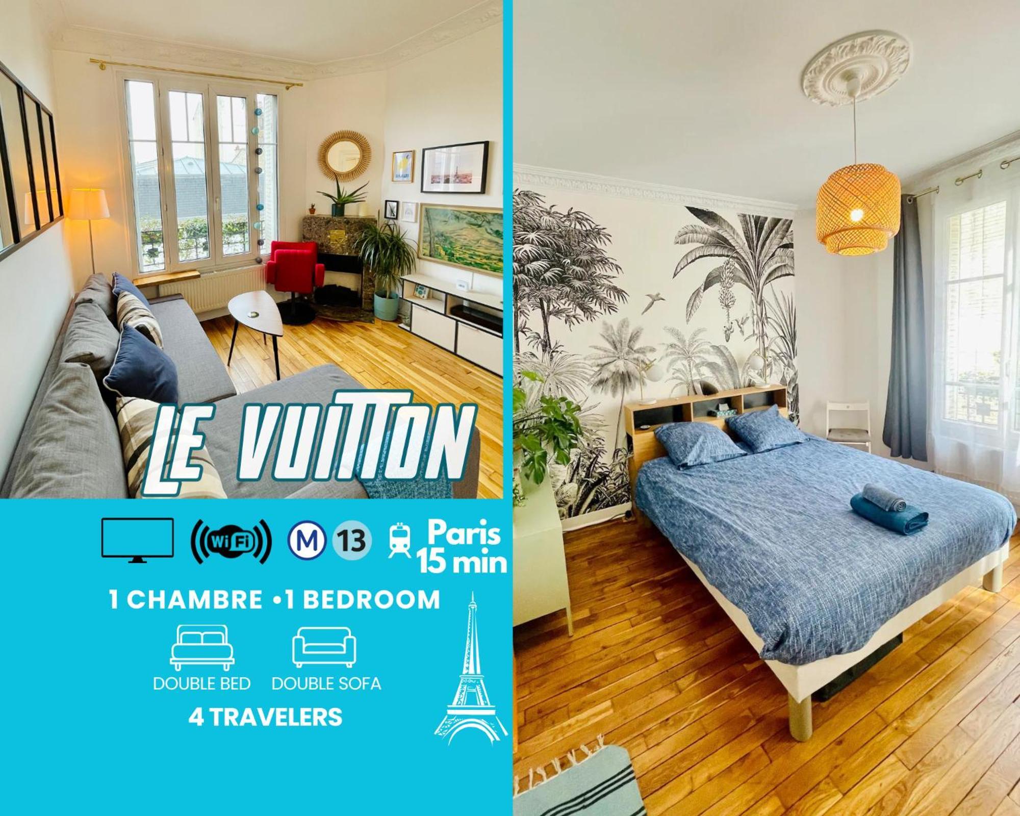 Apartament Le Vuitton Asnieres - 2 Pieces A 15 Min De Paris Zewnętrze zdjęcie